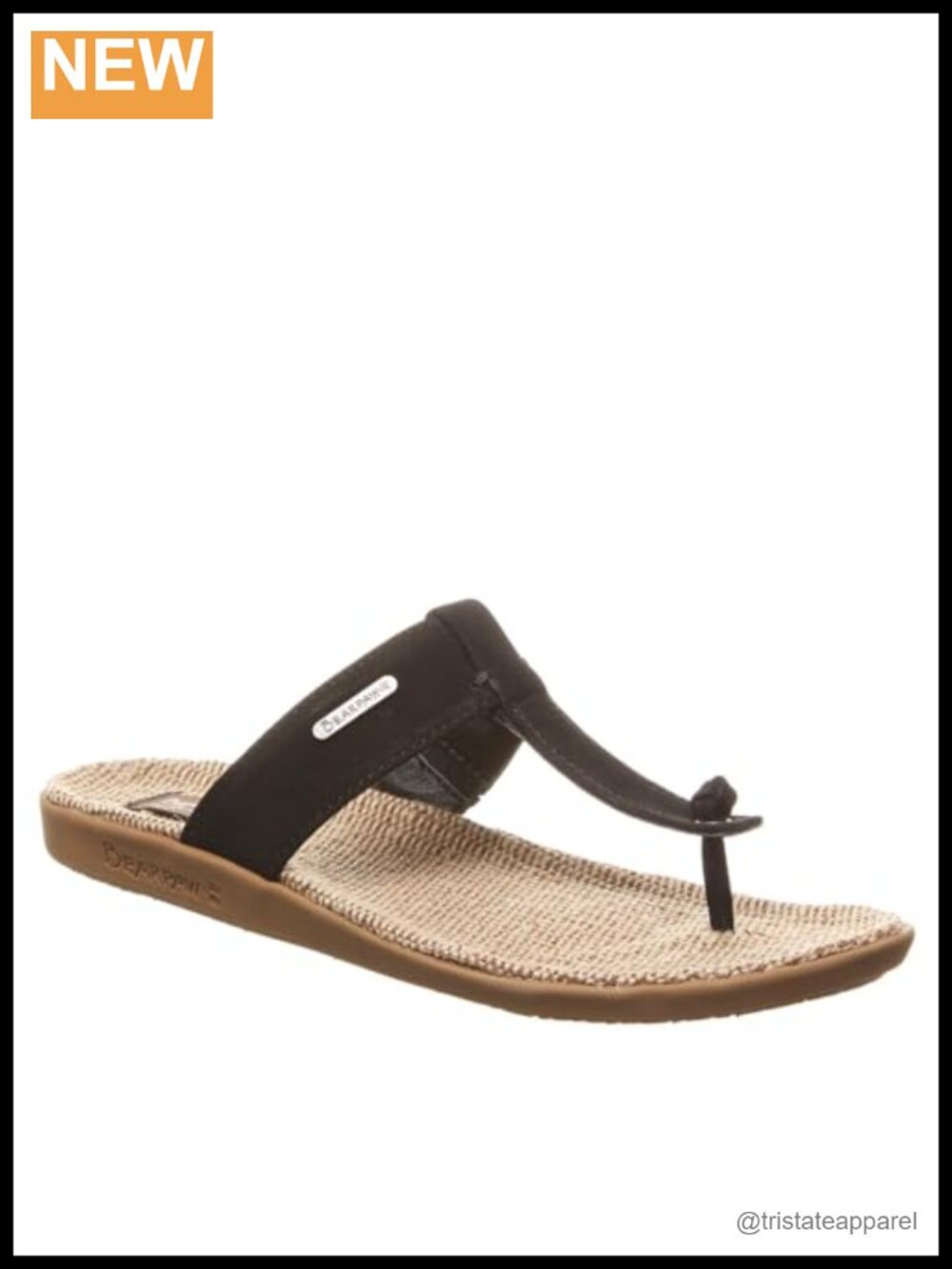 Women's Slide Sandals Faux Leather Jute Footbed Lightweight Indoor Outdoor